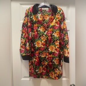 Vintage Victorias Secret Gold Label Floral Night Shirt Size P/S